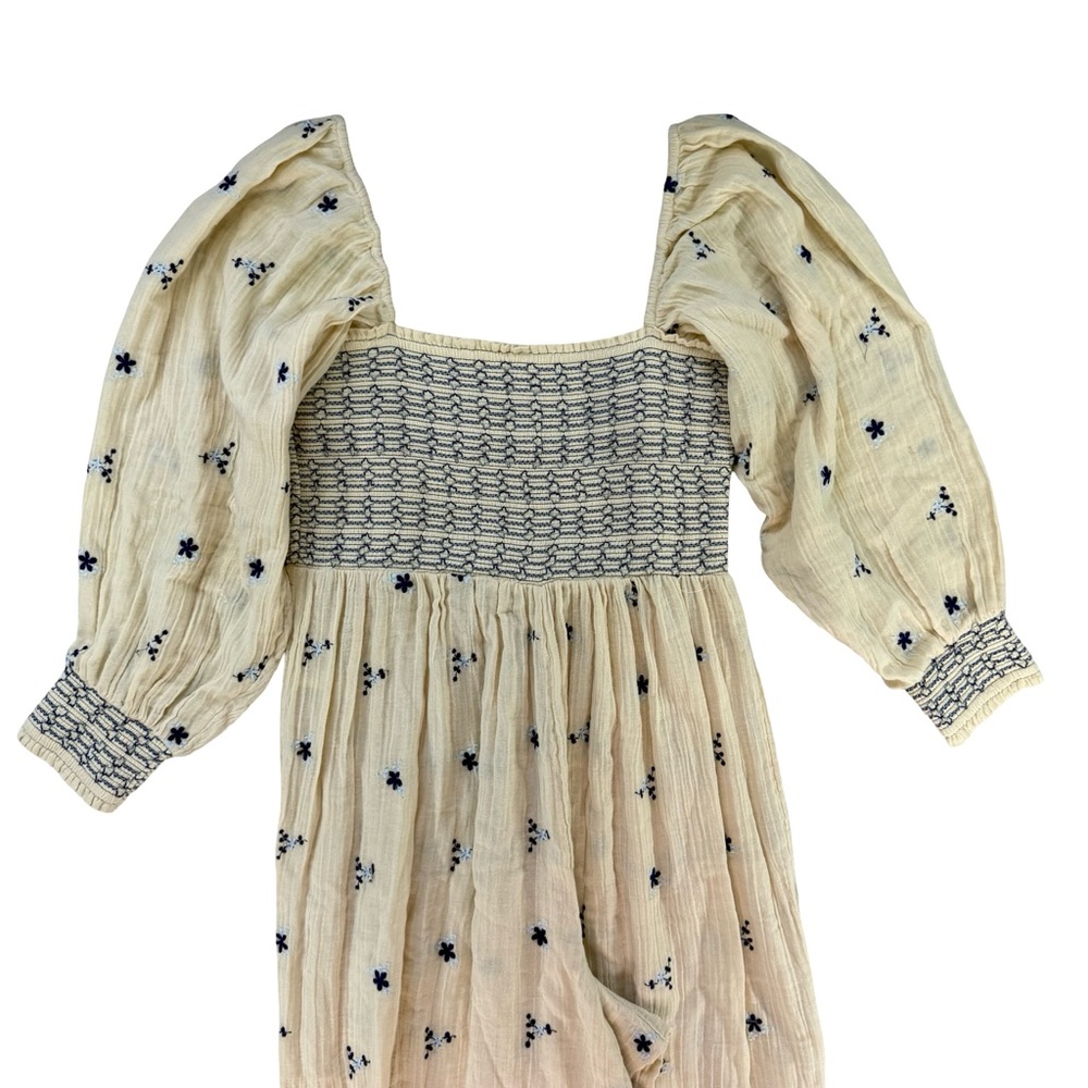 FREE PEOPLE Embroidered DAHLIA Jumpsuit Large New - Picture 7 of 11